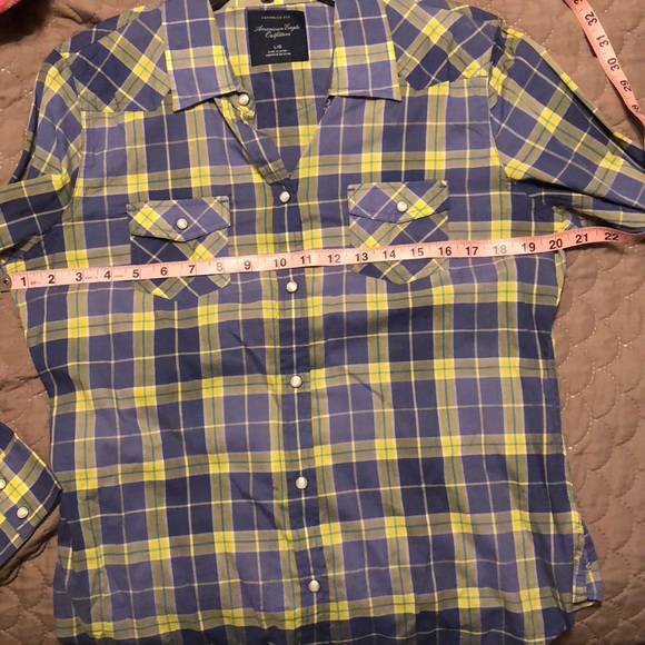 💟BNWT. American Eagle button up. Size Large. - Picture 8 of 9